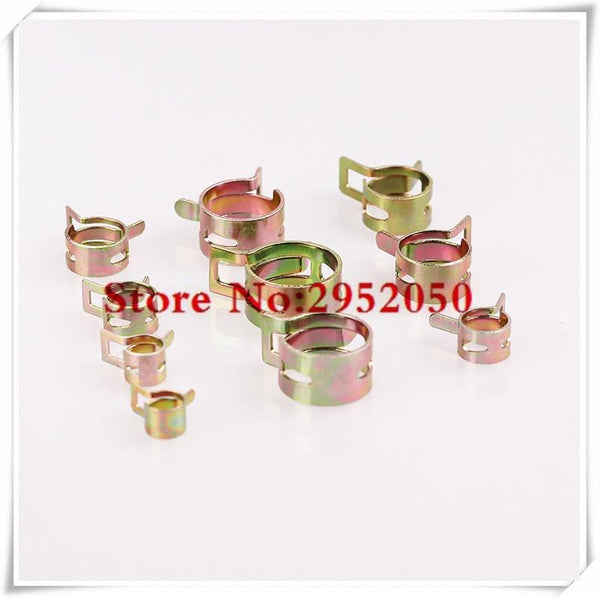 Planet Gates 10Pcs 4mm-25mm for choose Fuel Spring Clip Vacuum Silicon Hose Clamp Autos Autos Spring Clip Fuel Oil Water Hose Pipe Tube Clamp