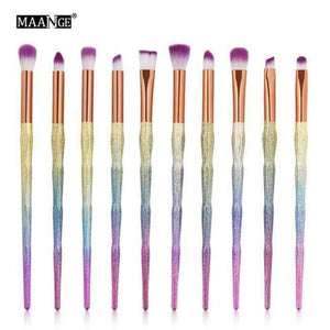 Planet Gates 10pcs 5-20Pcs Diamond Makeup Brushes Set Fan Powder Foundation Blush Eye shadow Lip Cosmetic Beautiful Make Up Brush Tools