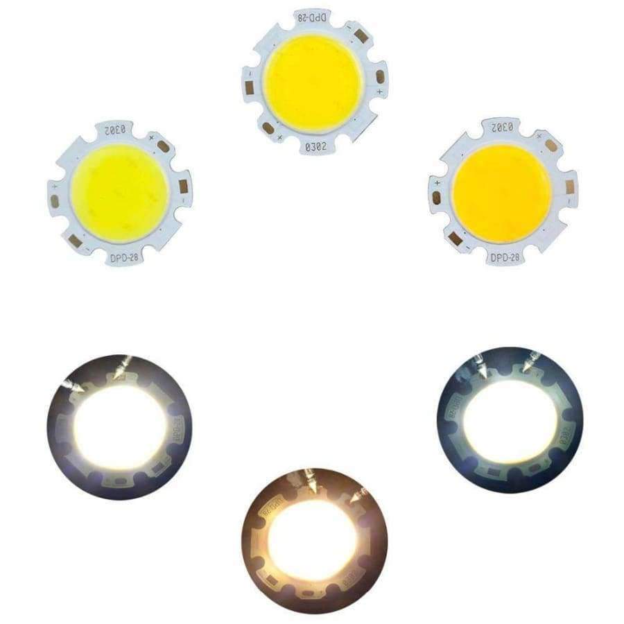 Planet Gates 10pcs/50pcs/100pcs COB LED Light downlight 3W 5W 7W 10W 12W Warm White Cold White light source Lamps Bulb for COB Chip IL