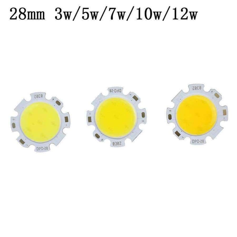 Planet Gates 10pcs/50pcs/100pcs COB LED Light downlight 3W 5W 7W 10W 12W Warm White Cold White light source Lamps Bulb for COB Chip IL