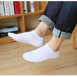 Planet Gates 10 бр. = 5 чифта плътни памучни чорапи за мъже, невидими чорапи до глезена, дишащи тънки чорапи тип лодка, невидими чорапи, размер 38-42 EUR