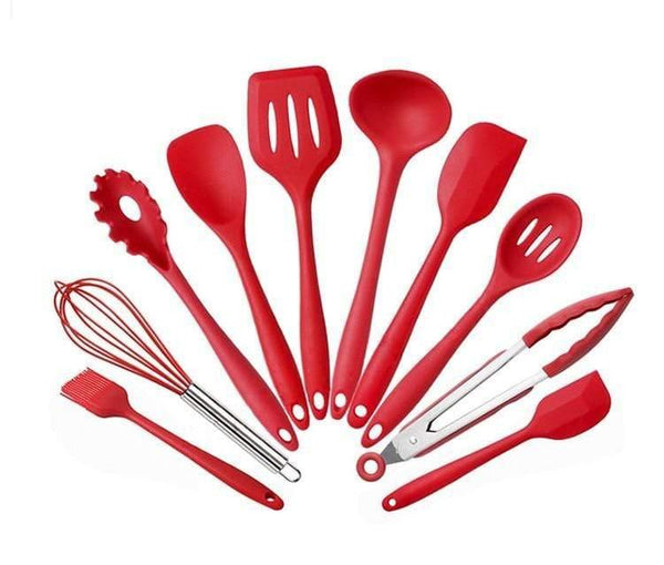 Planet Gates 10pcs 5pcs Silicone Cooking Utensils Sets Heat Resistant Kitchenware Baking Utensils Kitchen Cooking Tools Set Accessories