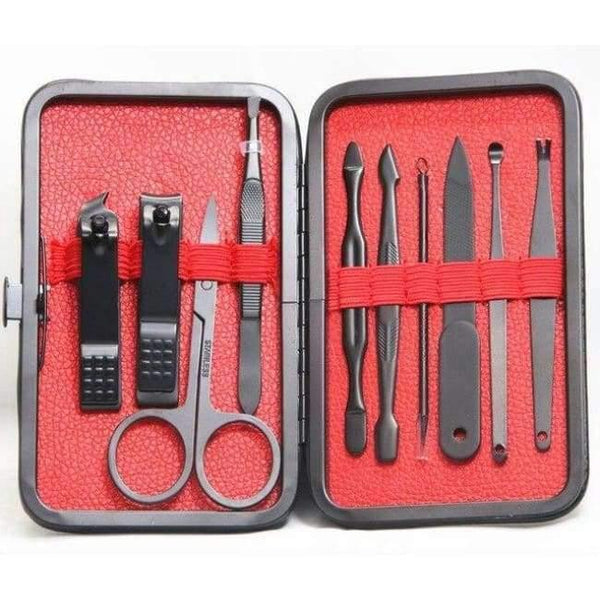 Planet Gates 10pcs 7/10/15PCS/set Nail Art Manicure Tools Set Nails Clipper Scissors Tweezer Knife Manicure Sets Case For Nail Manicure