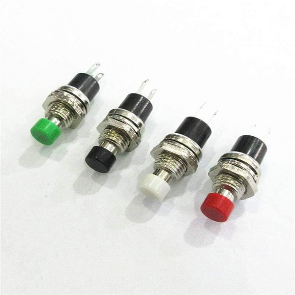 Planet Gates 10pcs 7mm Momentary Push Button Switch Reset Micro Switch Normally Open PBS-110