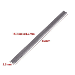 Planet Gates 10Pcs 82mm x 5.5mm Reversible Carbide Planer Blades For Cutting Soft Hard Woods Ply-wood Board Woodworking Power Tool