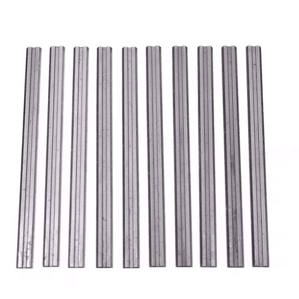 Planet Gates 10Pcs 82mm x 5.5mm Reversible Carbide Planer Blades For Cutting Soft Hard Woods Ply-wood Board Woodworking Power Tool