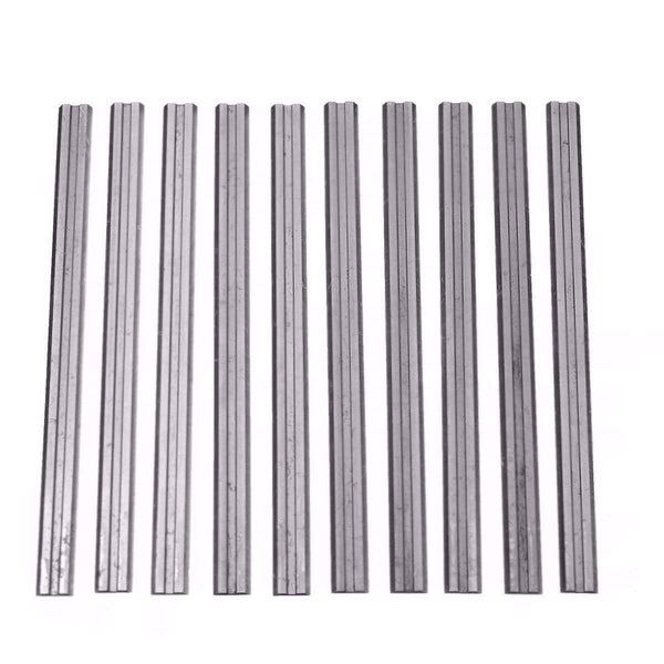 Planet Gates 10Pcs 82mm x 5.5mm Reversible Carbide Planer Blades For Cutting Soft Hard Woods Ply-wood Board Woodworking Power Tool