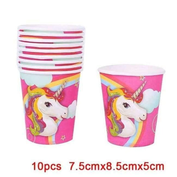 Planet Gates 10pcs A Party Theme Pony Party Supplies Sets Plate Cake Dish Pennants Tablecovers Birthday Party Decorations Kids Chrismas Decor