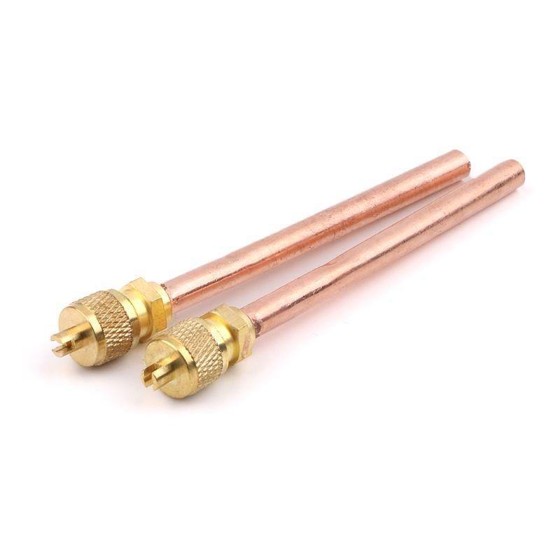10pcs Air Conditioner Refrigeration Access Valves 6mm OD Copper Tube Filling Parts Drop Shipping  Whosale Dropship