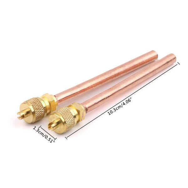 10pcs Air Conditioner Refrigeration Access Valves 6mm OD Copper Tube Filling Parts Drop Shipping  Whosale Dropship