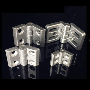10PCS Aluminum Extrusion Profile For 2020 3030 3040 4040 Metal Hinge Zinc Alloy Hinge With Screw And Nut