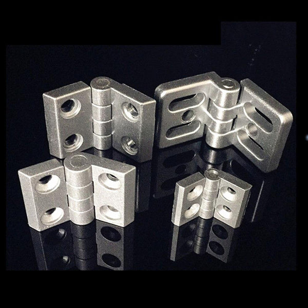 10PCS Aluminum Extrusion Profile For 2020 3030 3040 4040 Metal Hinge Zinc Alloy Hinge With Screw And Nut