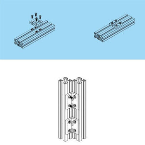 10PCS Aluminum Extrusion Profile For 2020 3030 3040 4040 Metal Hinge Zinc Alloy Hinge With Screw And Nut