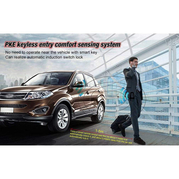 Planet Gates 10pcs Auto car start stop engine system with keyboard PKE Keyless Entry Engine Alarm System set password open/close door