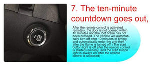 Planet Gates 10pcs Auto car start stop engine system with keyboard PKE Keyless Entry Engine Alarm System set password open/close door