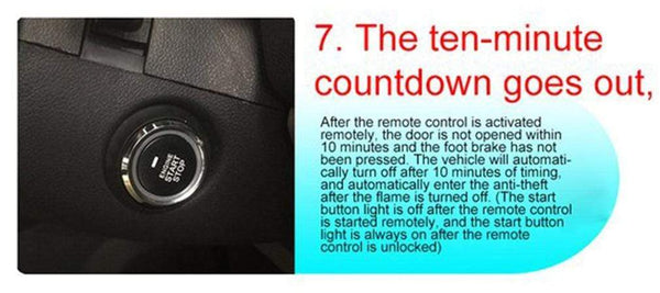 Planet Gates 10pcs Auto car start stop engine system with keyboard PKE Keyless Entry Engine Alarm System set password open/close door