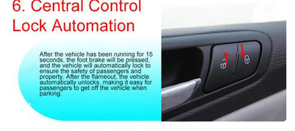 Planet Gates 10pcs Auto car start stop engine system with keyboard PKE Keyless Entry Engine Alarm System set password open/close door