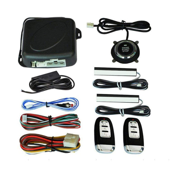 Planet Gates 10pcs Auto car start stop engine system with keyboard PKE Keyless Entry Engine Alarm System set password open/close door
