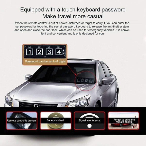 Planet Gates 10pcs Auto car start stop engine system with keyboard PKE Keyless Entry Engine Alarm System set password open/close door
