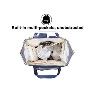 Planet Gates 10Pcs Bamboo Inserts Brand Designer Fashion  Maternity Nappy Bag Large Capacity Baby Diaper Bag Travel Backpack Nursing Bag for Baby Care