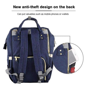 Planet Gates 10Pcs Bamboo Inserts Brand Designer Fashion  Maternity Nappy Bag Large Capacity Baby Diaper Bag Travel Backpack Nursing Bag for Baby Care