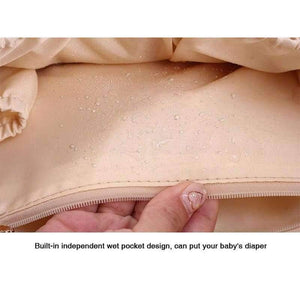 Planet Gates 10Pcs Bamboo Inserts Brand Designer Fashion  Maternity Nappy Bag Large Capacity Baby Diaper Bag Travel Backpack Nursing Bag for Baby Care