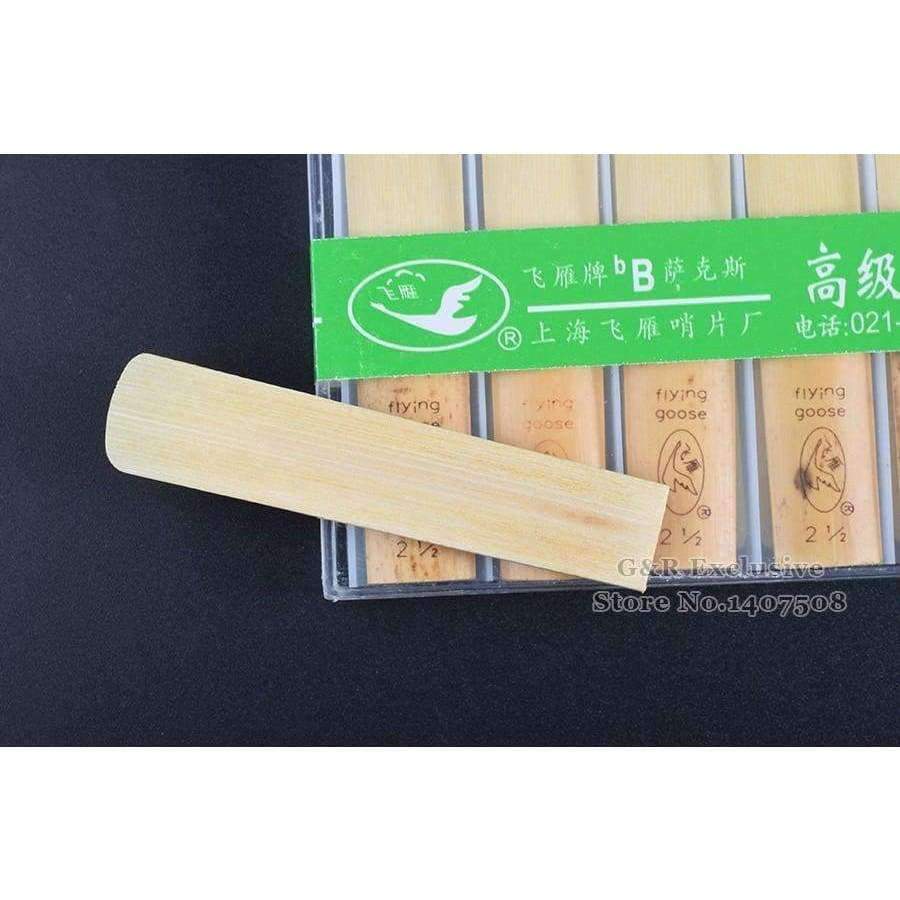 Planet Gates 10PCS bB Tenor Sax Reeds Saxophone Accessories Wind Musical Instruments Falling Tune B Reed Strengh 2.5 Flying goose