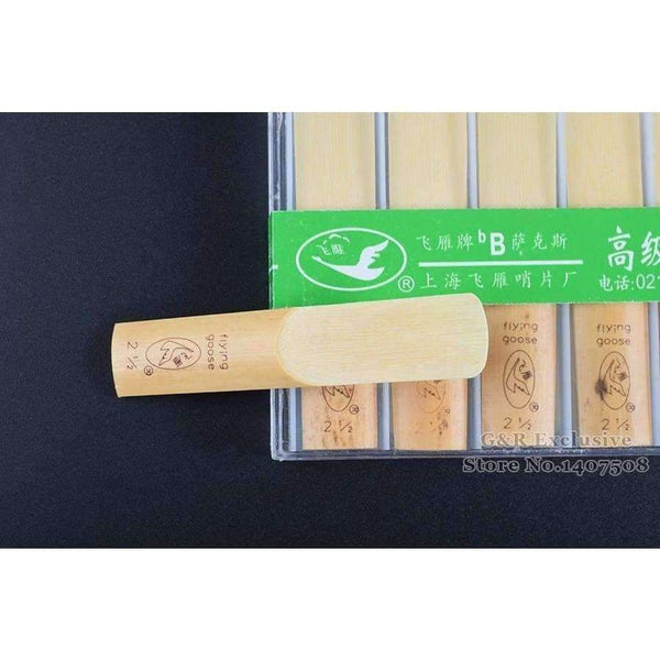 Planet Gates 10PCS bB Tenor Sax Reeds Saxophone Accessories Wind Musical Instruments Falling Tune B Reed Strengh 2.5 Flying goose