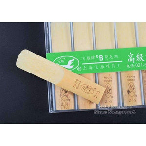 Planet Gates 10PCS bB Tenor Sax Reeds Saxophone Accessories Wind Musical Instruments Falling Tune B Reed Strengh 2.5 Flying goose