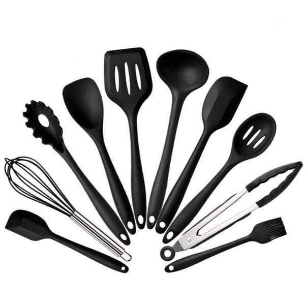 Planet Gates 10pcs 5pcs Silicone Cooking Utensils Sets Heat Resistant Kitchenware Baking Utensils Kitchen Cooking Tools Set Accessories