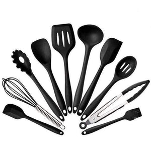 Planet Gates 10pcs Black 10pcs 5pcs Silicone Cooking Utensils Sets Heat Resistant Kitchenware Baking Utensils Kitchen Cooking Tools Set Accessories
