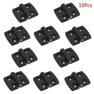 10PCS Black Plastic Door Bearing Butt Hinges Cabinet Drawer Jewellery Box Hinge