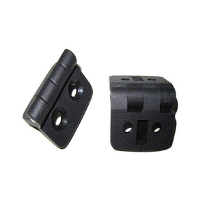 10PCS Black Plastic Door Bearing Butt Hinges Cabinet Drawer Jewellery Box Hinge