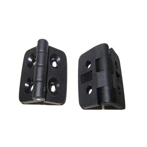 10PCS Black Plastic Door Bearing Butt Hinges Cabinet Drawer Jewellery Box Hinge