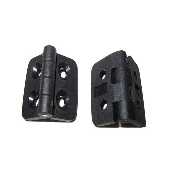 10PCS Black Plastic Door Bearing Butt Hinges Cabinet Drawer Jewellery Box Hinge