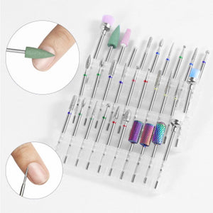 Planet Gates 10Pcs/box Quality Nail Drill Bits Electric Cuticle Clean Rotary For Manicure Pedicure Tungsten alloy Grinding Head Sander Tool