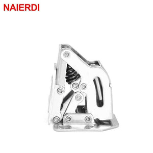 10PCS  Cabinet Door Hinges No-Drilling Hole Cupboard Spring Soft Close Hydraulic Hinge Furniture Hardware With Screws