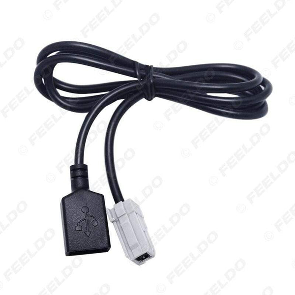 10Pcs Car Aux Audio Input Media Data Wire Original Plug To USB Adapter Conector For Toyota RAV4 EZ Verso Camry