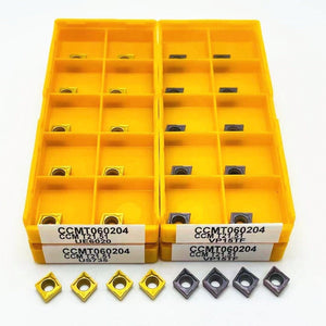 Planet Gates 10PCS CCMT060204 VP15TF UE6020 US735 internal milling cutter CCMT 060204 carbide CNC insert lathe milling cutter turning insert