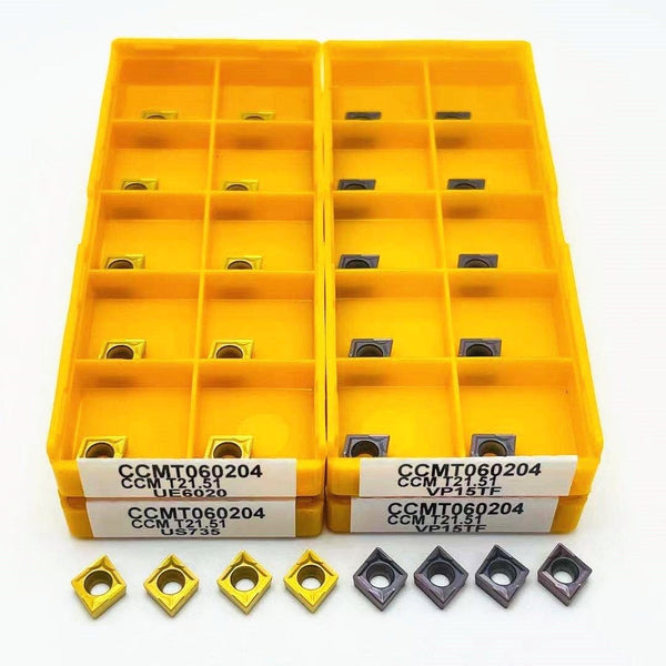 Planet Gates 10PCS CCMT060204 VP15TF UE6020 US735 internal milling cutter CCMT 060204 carbide CNC insert lathe milling cutter turning insert