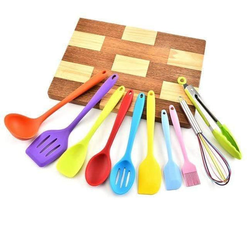 Kitchen Tools Silicone Cooking Utensils set kitchenware Spoon Spatula Ladle Egg Beaters Dinnerware Set Cooking Tools Accessories