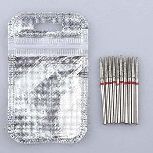 Planet Gates 10PCS Diamond Cutter for Manicure Set Diamond Rotary Burrs Set Nail Drill Bit Set Milling Cutter for Nail Art Pedicure Tool