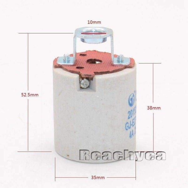 Planet Gates 10Pcs / E27 E27 Ceramic Lamp Holder  Porcelain Light Socket Base Accessory Screw Cap