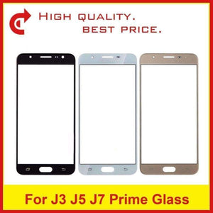 Planet Gates 10Pcs For Samsung Galaxy J3 Prime J5 Prime G570F On5 2016 G570 And J7 Prime G610 On7 Touch Screen Panel Front Outer Glass Lens