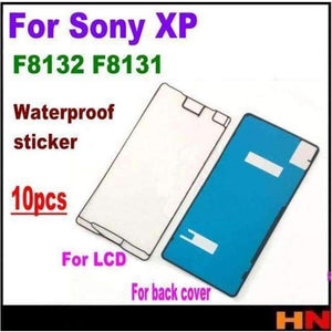 Planet Gates 10pcs For Sony Xperia X performance F8131 F8132 XP LCD Frame + Back Cover Waterproof Sticker Adhesive Glue Tape Parts