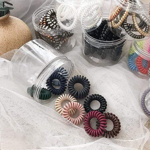 10pcs girl rubber band  headdress Headband anti-telephone line hair ring female Korean version hair band rope hair accessories