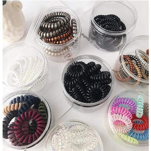 10pcs girl rubber band  headdress Headband anti-telephone line hair ring female Korean version hair band rope hair accessories