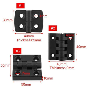 Planet Gates 10pcs Hinges Black Color Nylon Plastic Butt Hinge for Wooden Box Furniture Electric Cabinet Scharnier Door Hinges