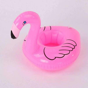 Planet Gates 10PCS Hot Flamingo Inflatable Drink Cup Holders Floating Toy Pool Event Party Hawaiian Bachelorette Party Decoration Supplies