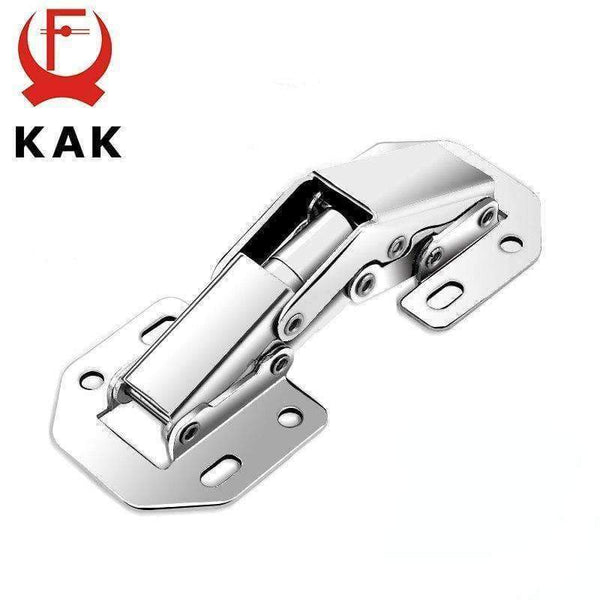 Planet Gates 10PCS KAK 90 Degree Cabinet Hinges 3 Inch No-Drilling Hole Bridge Shaped Spring Frog Hinge Cupboard Door Furniture Hardware